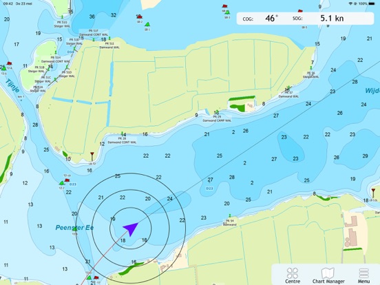 WinGPS Marine iPad app afbeelding 4