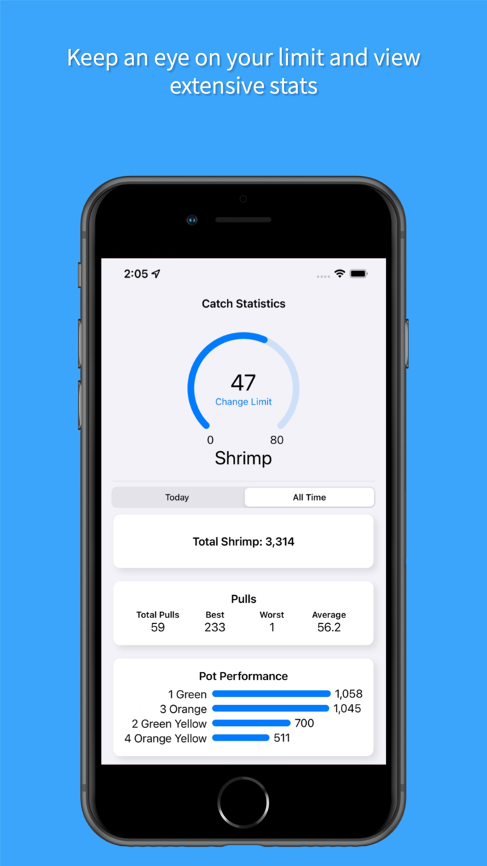 Crab and Shrimp Pot Tracker