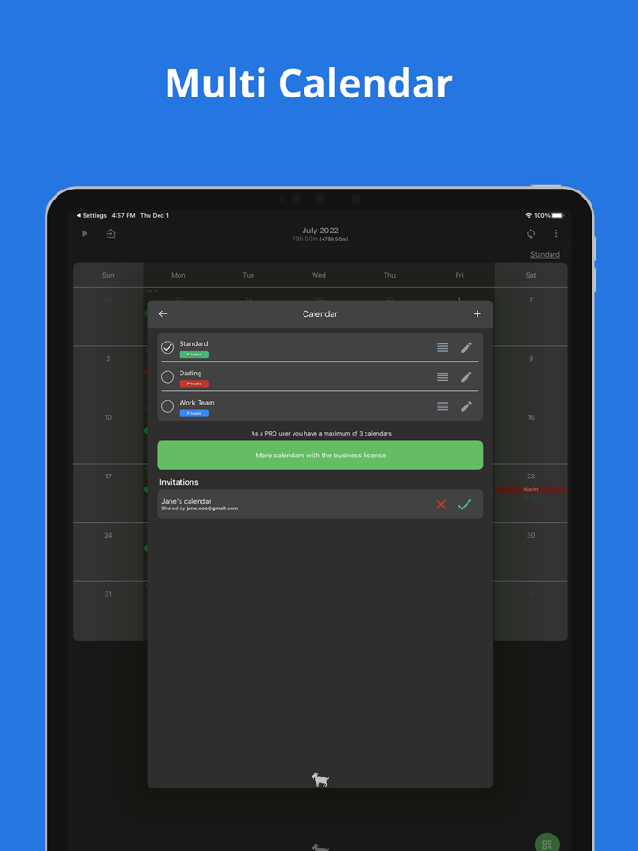 timeGOAT - Time Tracking