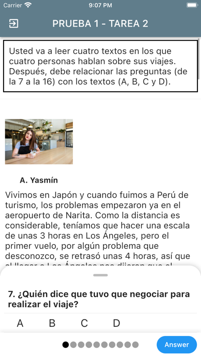 DELE B2 Spanish Examen1 Screenshot