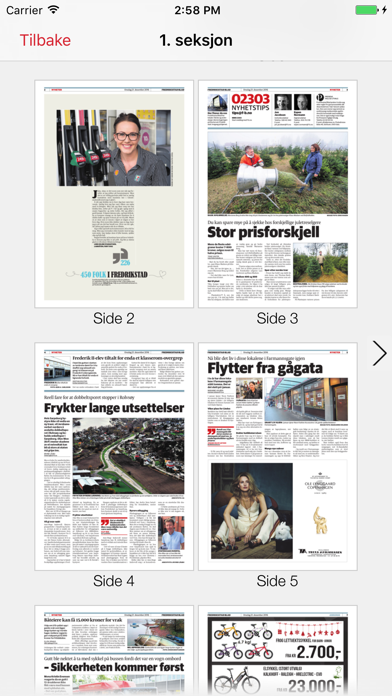 Fredriksstad Blad eAvis Screenshot