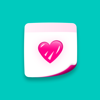 noteit widget - by sendit - iconic hearts, inc.
