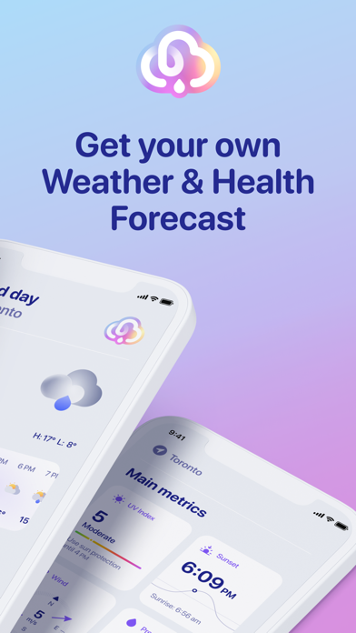 Weather & Health Live Forecast Screenshot