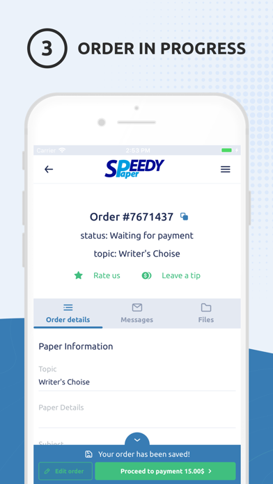 SpeedyPaper: Essay writer pros Screenshot
