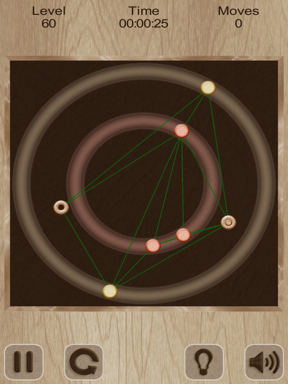 Untangle. Rings and Lines iPad screenshot