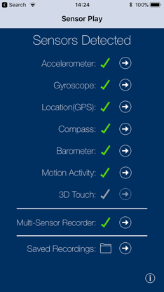 Sensor Play - Data Recorder screenshot 1