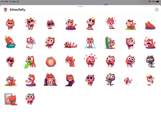 Screenshot #4 pour Cat Cute Pun Funny Stickers