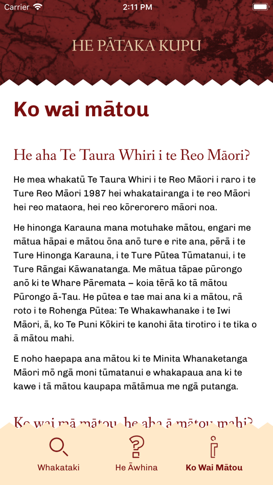#6. He Pātaka Kupu (iOS) By: LuminateOne Limited