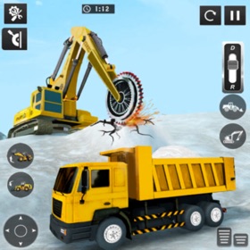 Snow Excavator Crane Simulator