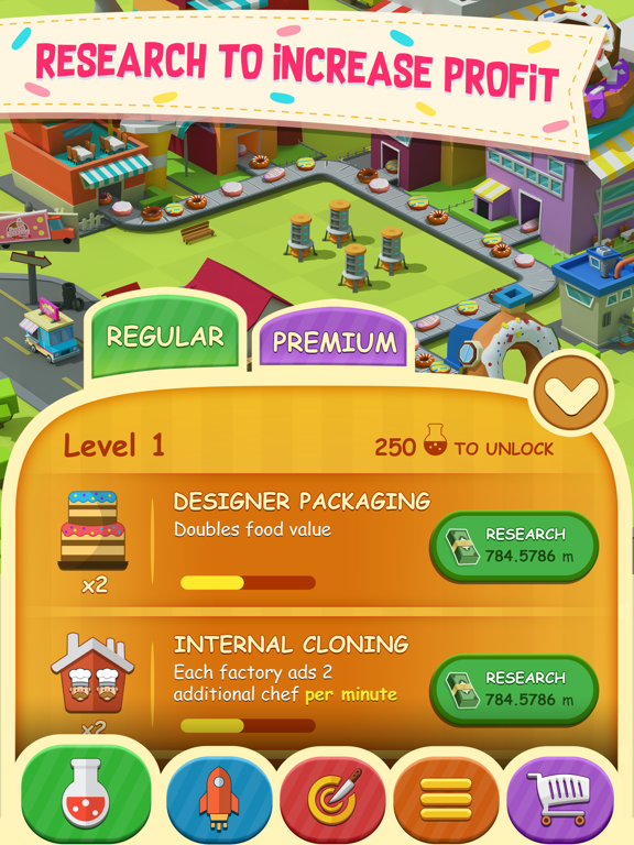 Donut City Tycoon iPad screenshot 4 - Games app