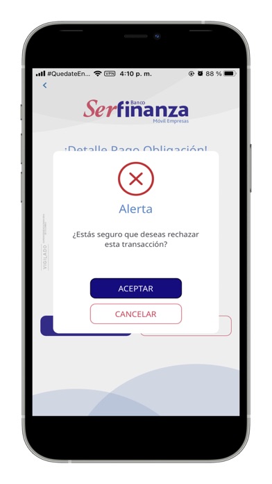 Serfinanza Móvil Empresas Screenshot