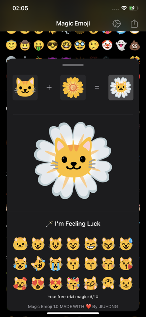 ‎Magic Emoji: merge two emojis Screenshot