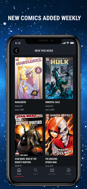 لقطة شاشة من Marvel Unlimited