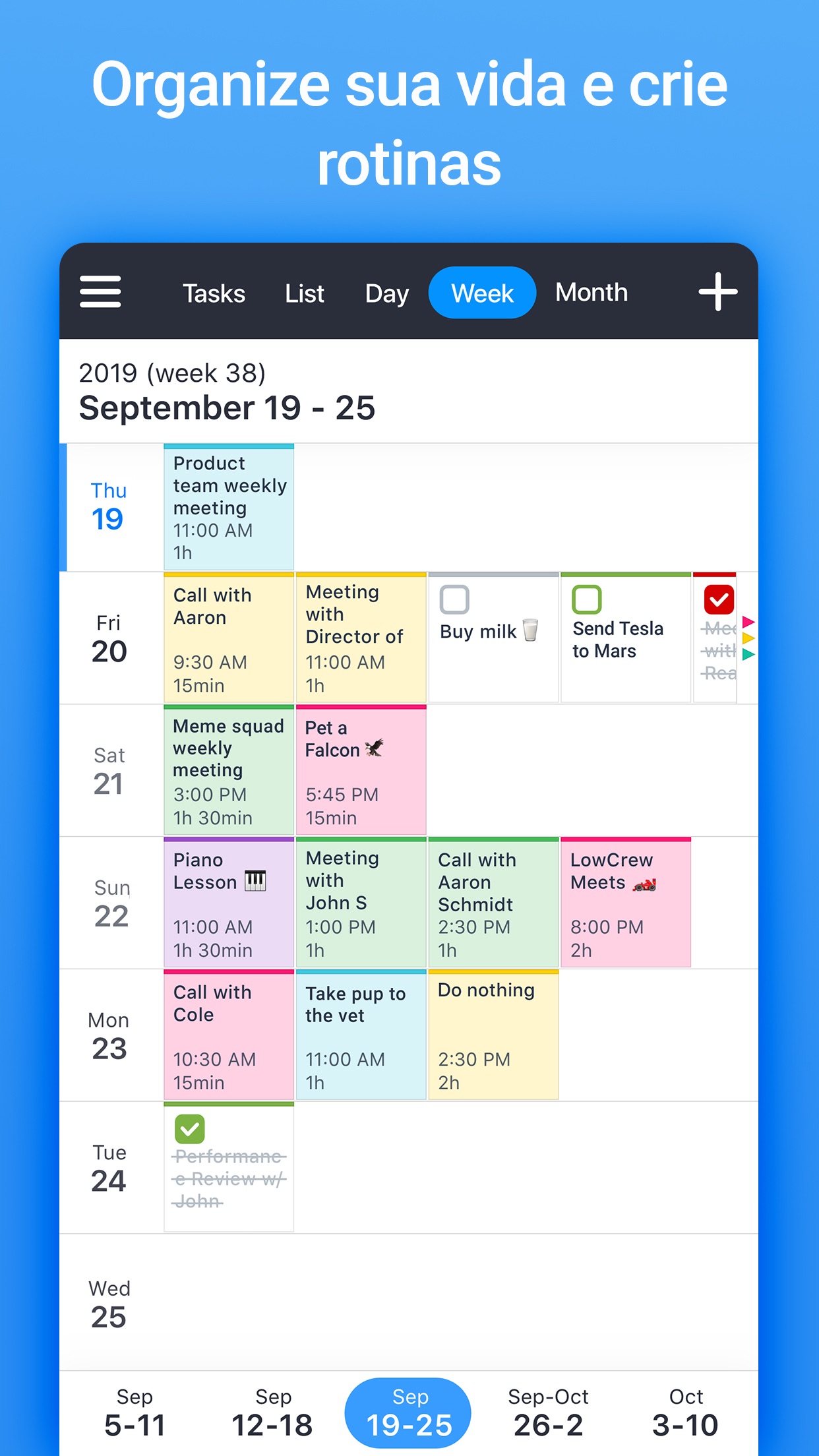 Screenshot do app Calendars: Calendário e Agenda