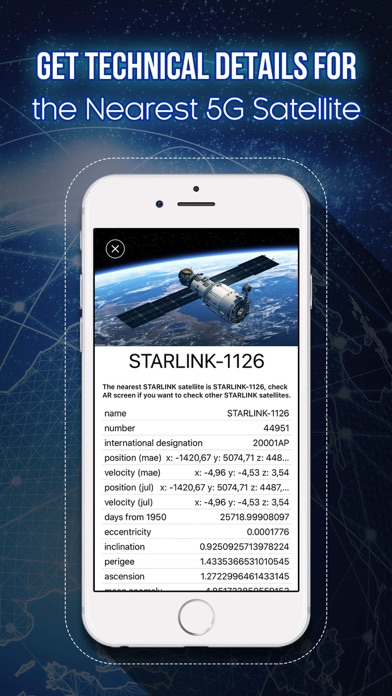 Starlink Satellite AR Tracker Screenshot