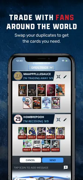 Game screenshot Topps® NHL SKATE™ Card Trader hack