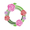 Rose wreaths icon