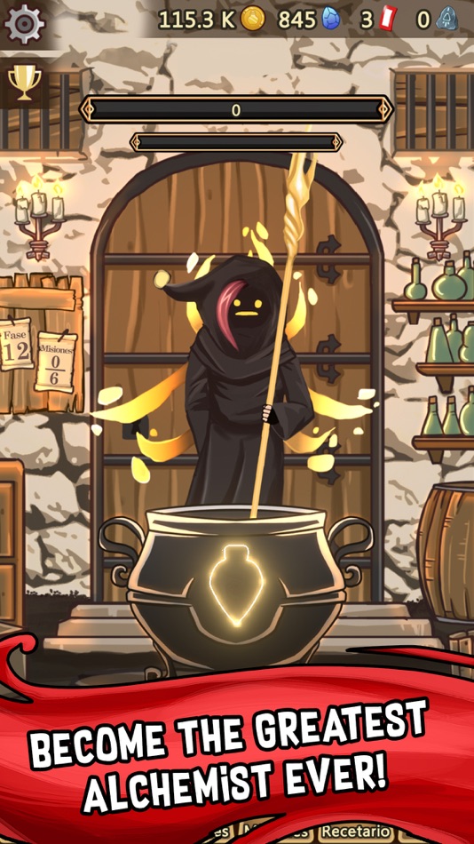 #3. Alchemy Clicker - Potion Maker (iOS) بواسطة: Noxfall Studios SL