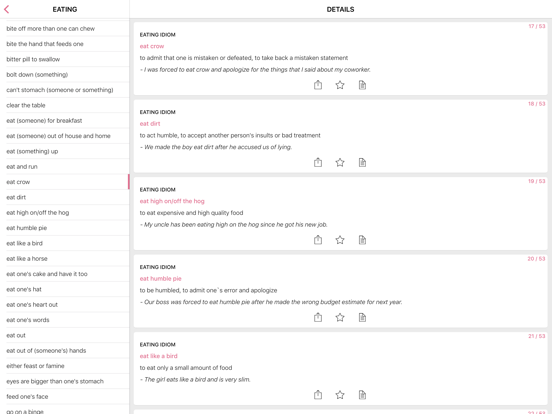 Screenshot #5 pour Color Food idioms in English