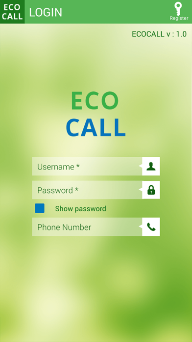 EcoCalls Screenshot