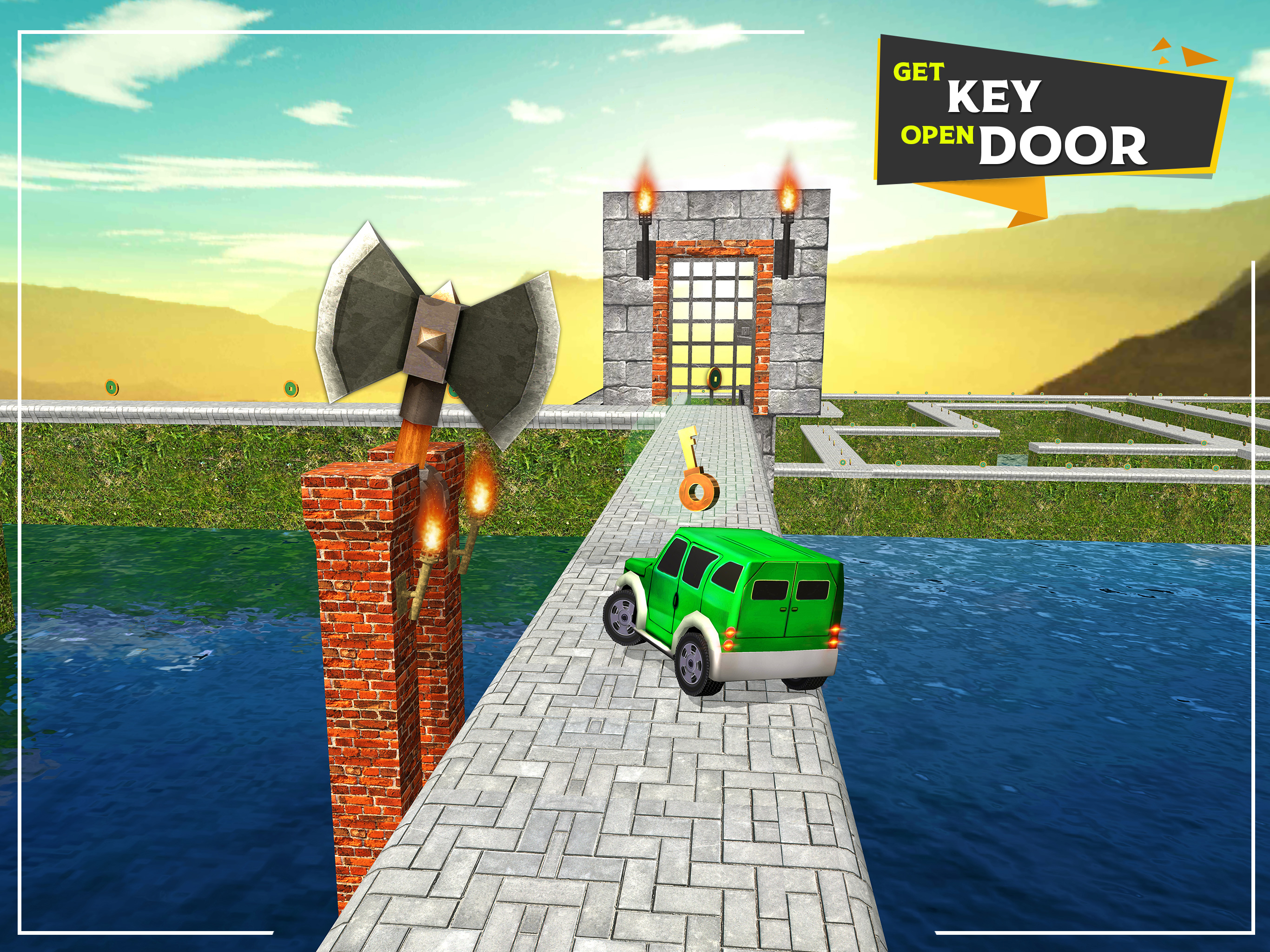 Maze ball - Wall Car Driving