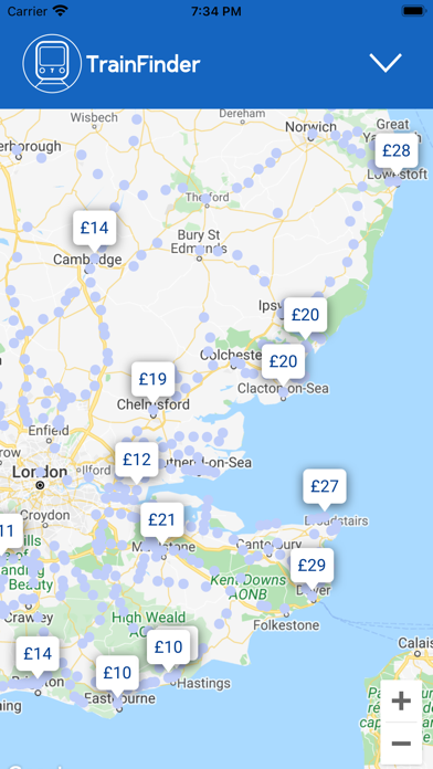 TrainFinder - Find Tickets Screenshot
