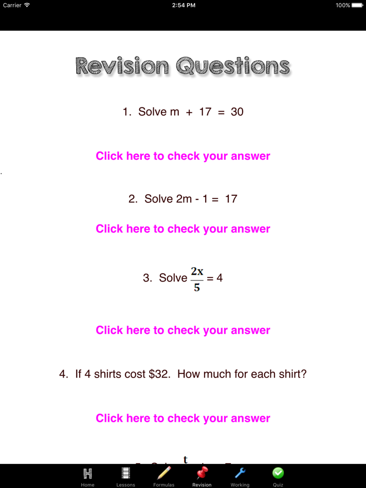 #4. Equations Maths (iOS) 由: D.P STACE & G.J STACE & S.A WILLIAMS
