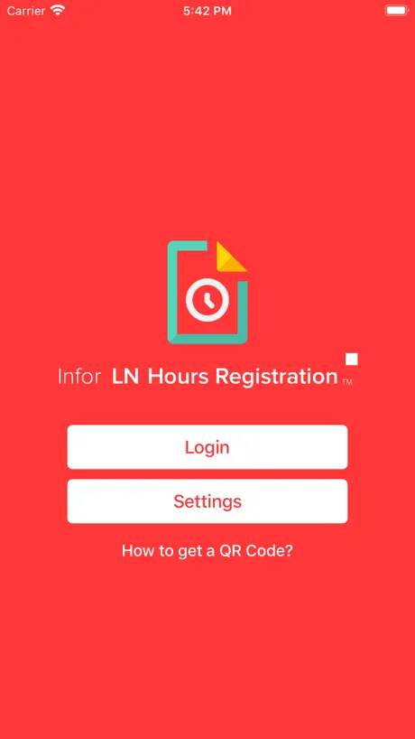 Infor LN Hours Registration