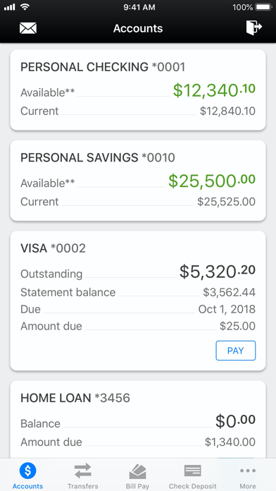 Eagle Bank Mobile Banking Screenshot