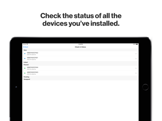 Reveal Hardware Installer iPad screenshot