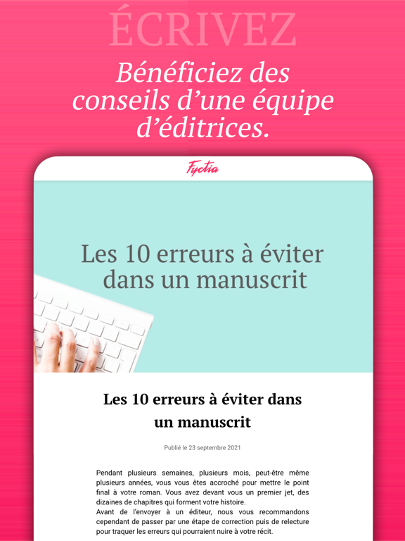 Fyctia iPad screenshot 6 - Book app