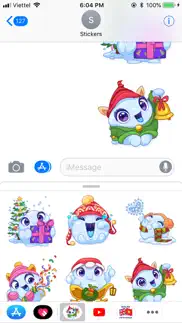 christmas snow - xmas sticker iphone screenshot 2