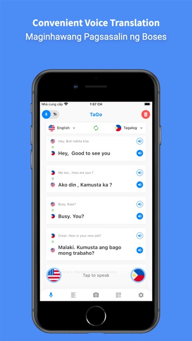 Tagalog, Filipino Translator + Screenshot