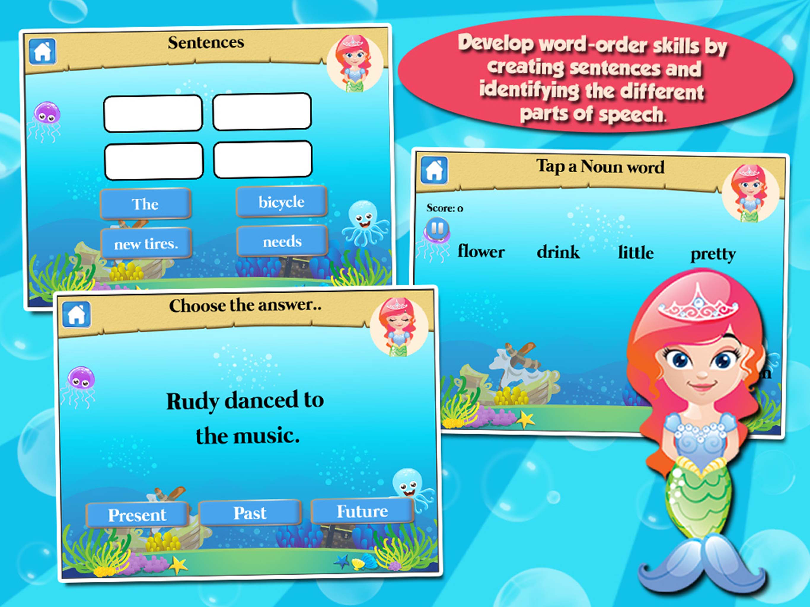 Mermaid Princess Grade 3 Games screenshot 9
