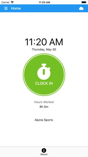 CenterPoint Time Clock screenshot 1
