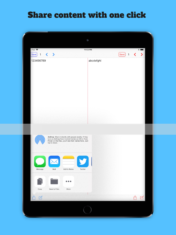 Screenshot #6 pour Dual EditPad