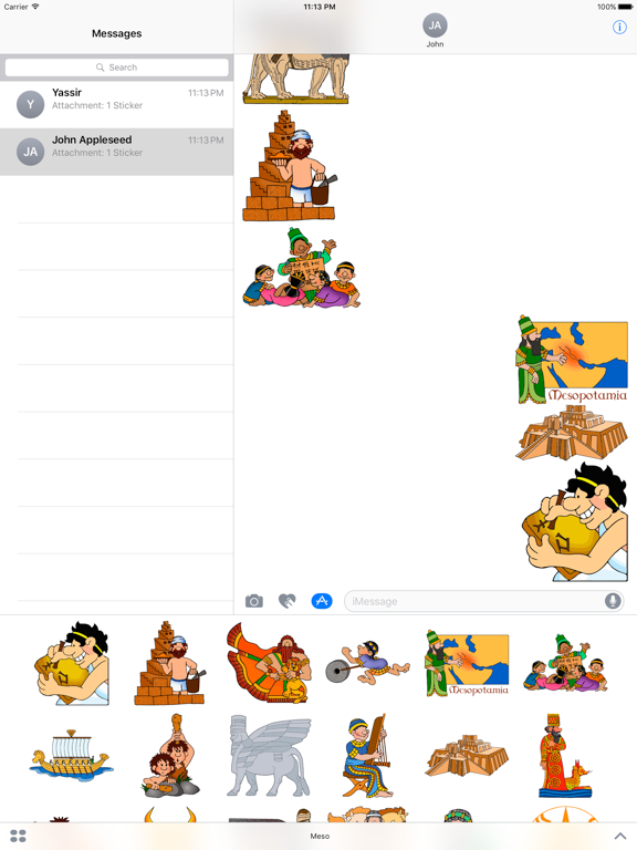 Meso iPad screenshot 5 - Stickers app