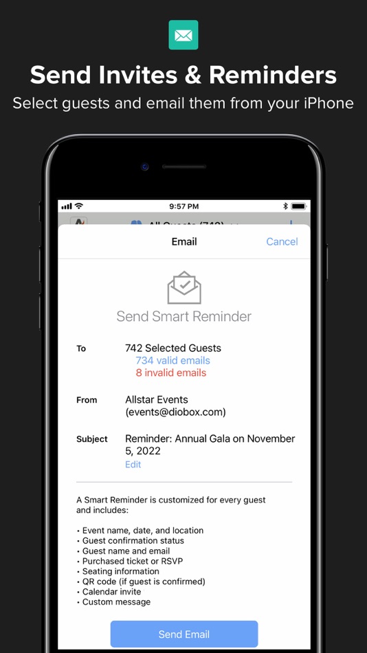 #8. Events & Guest Lists | Diobox (iOS) 由: Diobox