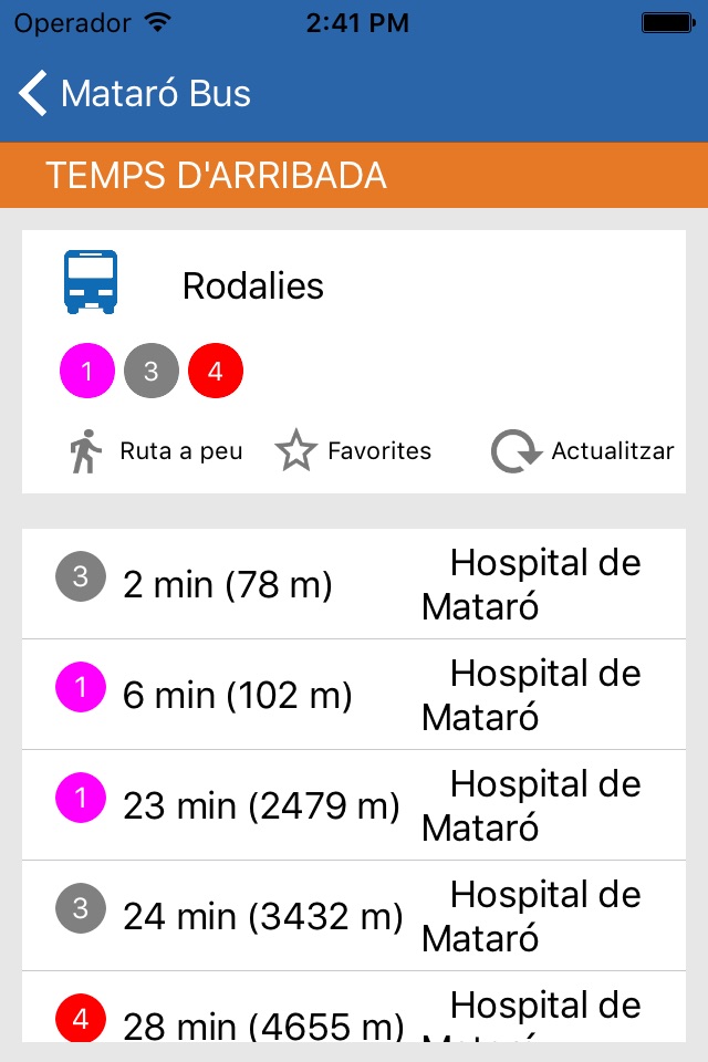 Mataró Bus screenshot 4