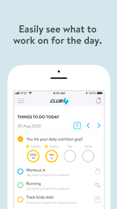 CLUB4 App Screenshot