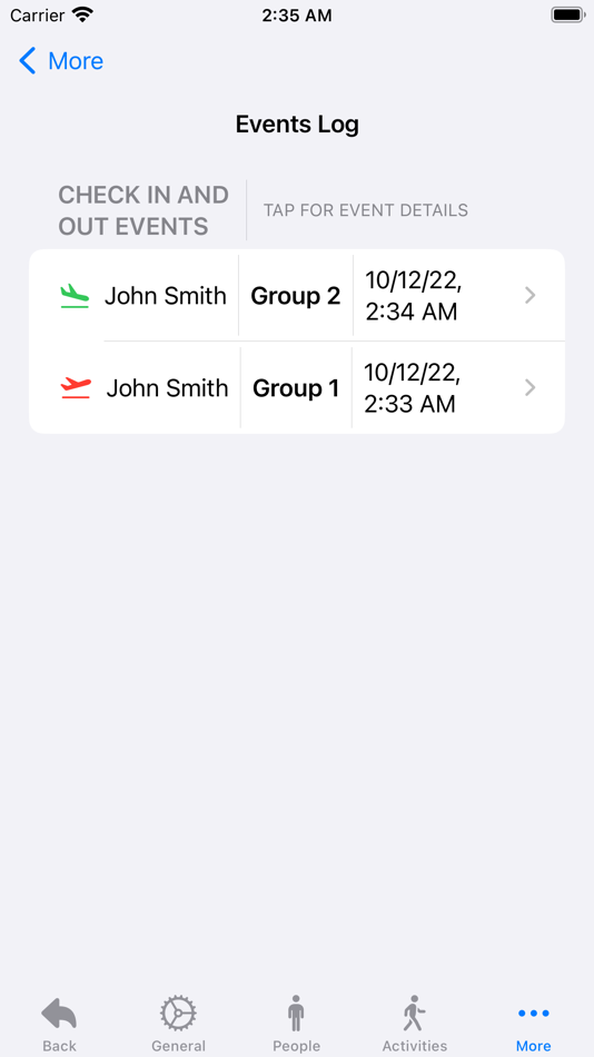 #8. Group Check In and Out (iOS) 由: Richard Knabb