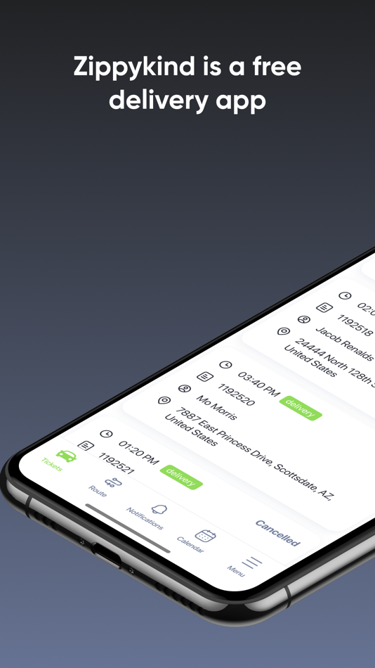 #1. Zippykind Delivery App (iOS) Podle: Snappylead LLC