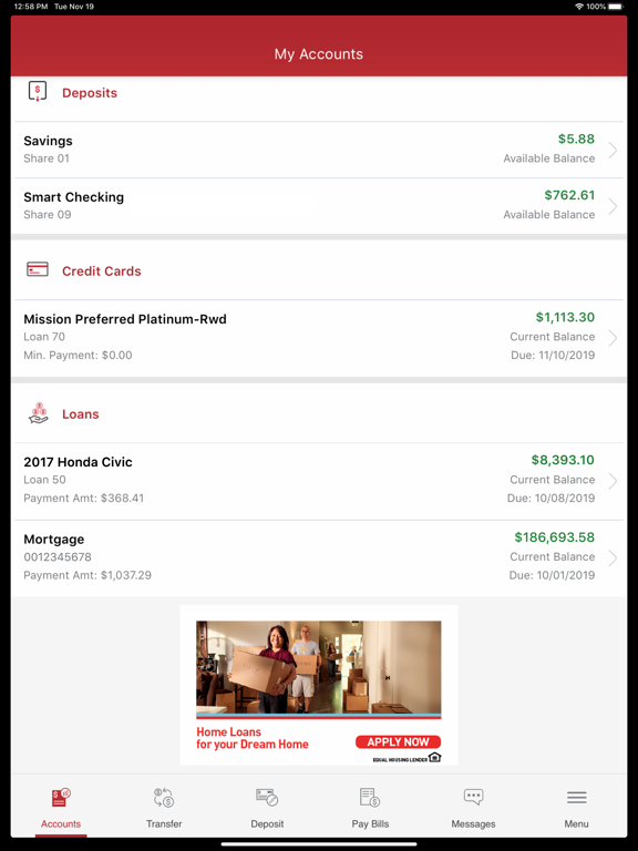 Screenshot #6 pour Mission Fed Mobile Banking