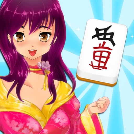 Mahjong Pretty Manga Girls Icon