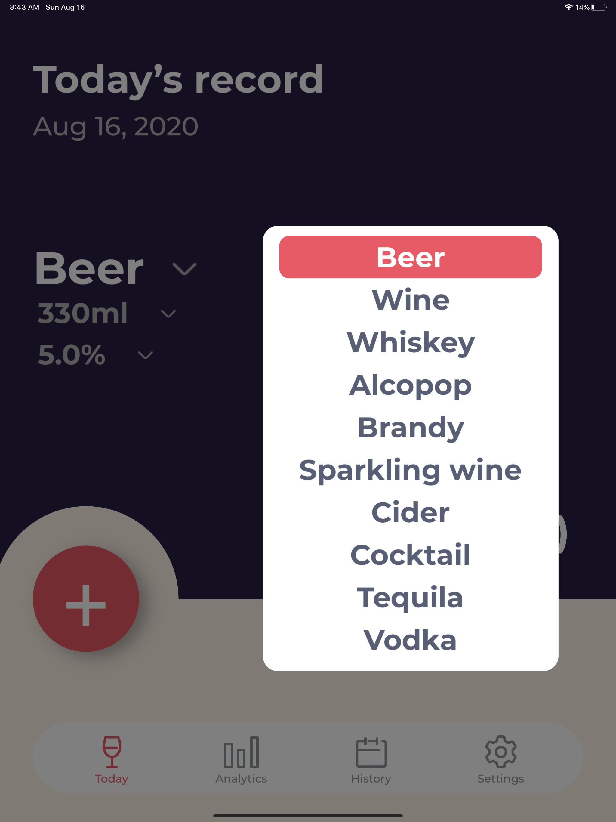 Drinking Log