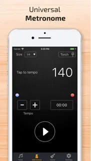 guitar tuner & tempo metronome iphone screenshot 2