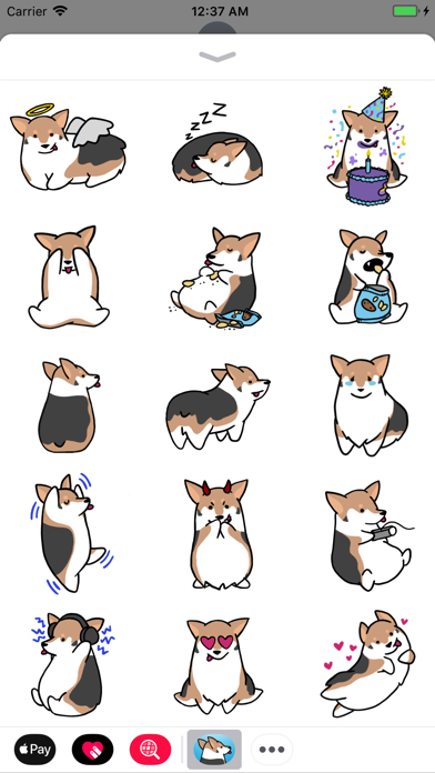 Seymour Corgi Stickers Screenshot
