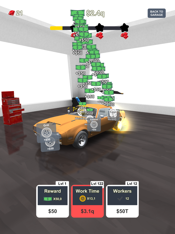 Idle Car Tuning: car simulator screenshot 2