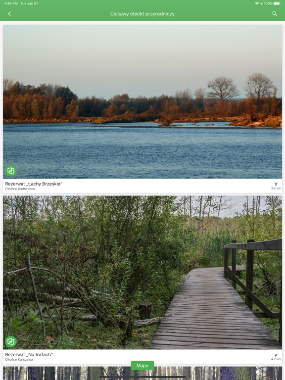 Szlaki turystyczne Mazowsza iPad screenshot 5 - Travel app