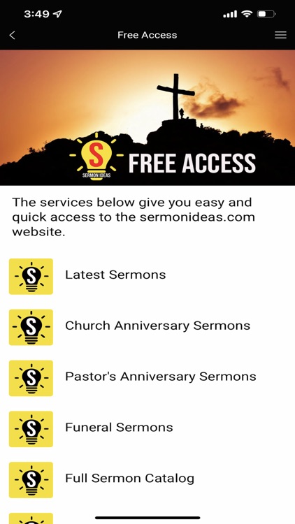 Sermon Ideas App Subscription